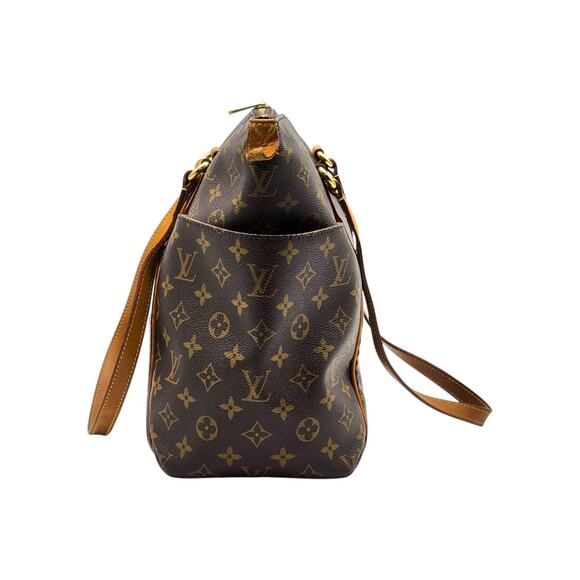 Louis Vuitton Totally MM LV Monogram Canvas Leather Tote Shoulder Bag - Picture 4 of 12